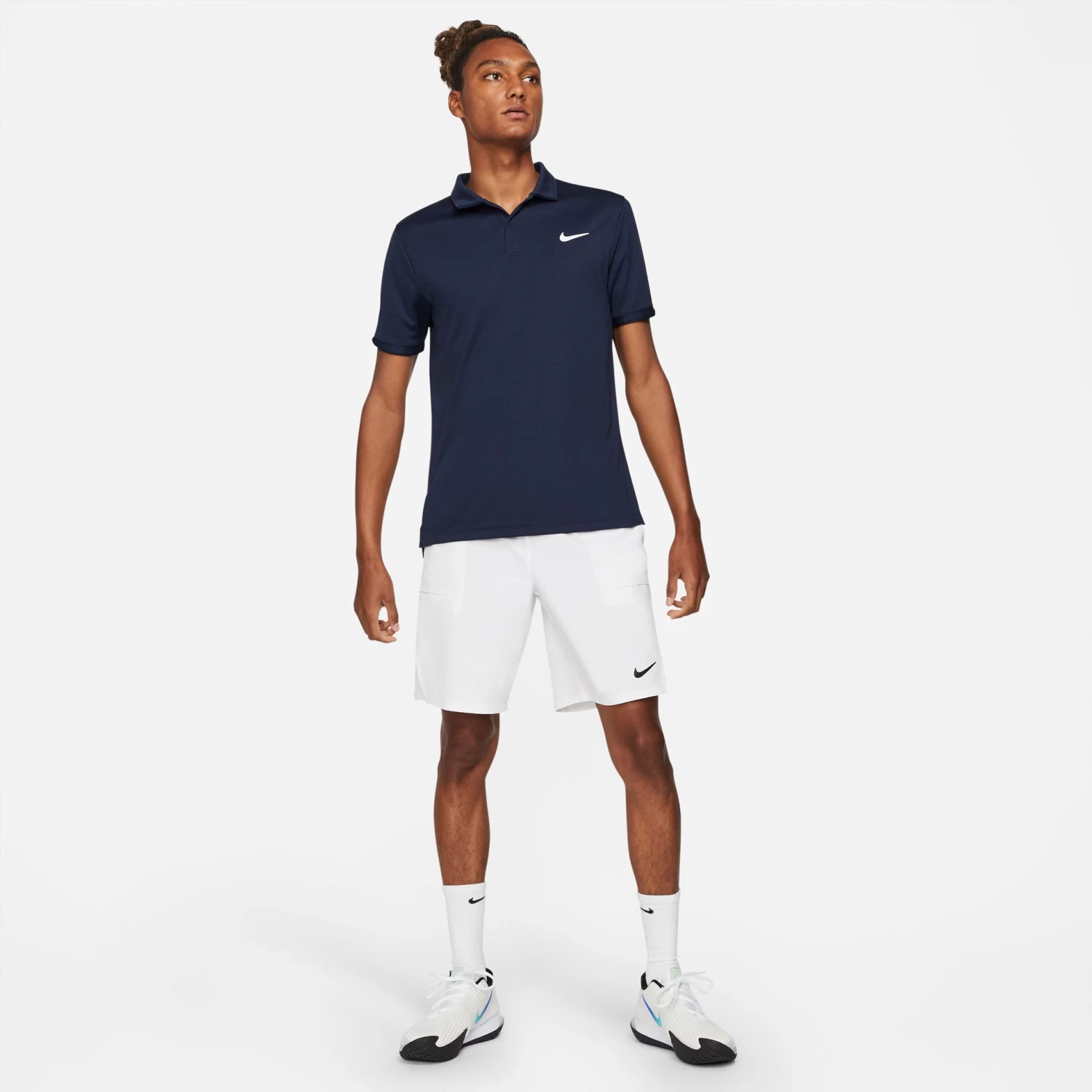 Nike Men's Dri-FIT Victory Polo (Obsidian/White) 4 Nike Men's Dri-FIT Victory Polo (Obsidian/White) - Image 2