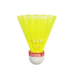 Carlton F2 Nylon Badminton Shuttlecocks (Yellow) (Red Cap) 7 Carlton F2 Nylon Badminton Shuttlecocks (Yellow) (Red Cap) -Racquet Equipment Shop Carlton F2 Badminton Shuttle Yellow Red Cap Single