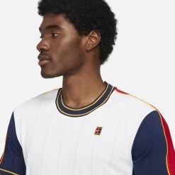 Nike Men's Dri-FIT NYC Slam Top (White/University Red/Binary Blue) 8 Nike Men's Dri-FIT NYC Slam Top (White/University Red/Binary Blue) -Racquet Equipment Shop DA4329 100 PHSYM001 3144