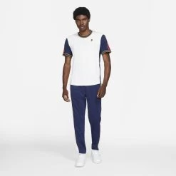 Nike Men's Dri-FIT NYC Slam Top (White/University Red/Binary Blue) 9 Nike Men's Dri-FIT NYC Slam Top (White/University Red/Binary Blue) -Racquet Equipment Shop DA4329 100 PHSYM002 3144