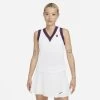 Nike Women's Dri-FIT NYC Slam Tank Top (White) 2 Nike Women's Dri-FIT NYC Slam Tank Top (White) -Racquet Equipment Shop DA4718 100 PHSFM001 3144
