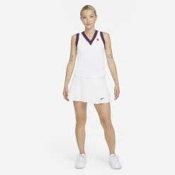 Nike Women's Dri-FIT NYC Slam Tank Top (White) 15 Nike Women's Dri-FIT NYC Slam Tank Top (White) -Racquet Equipment Shop DA4718 100 PHSYM002 3144