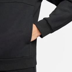 Nike Men's Fleece Heritage Tennis Hoodie (Black) -Racquet Equipment Shop DA5711 010 PHSYM002 3144