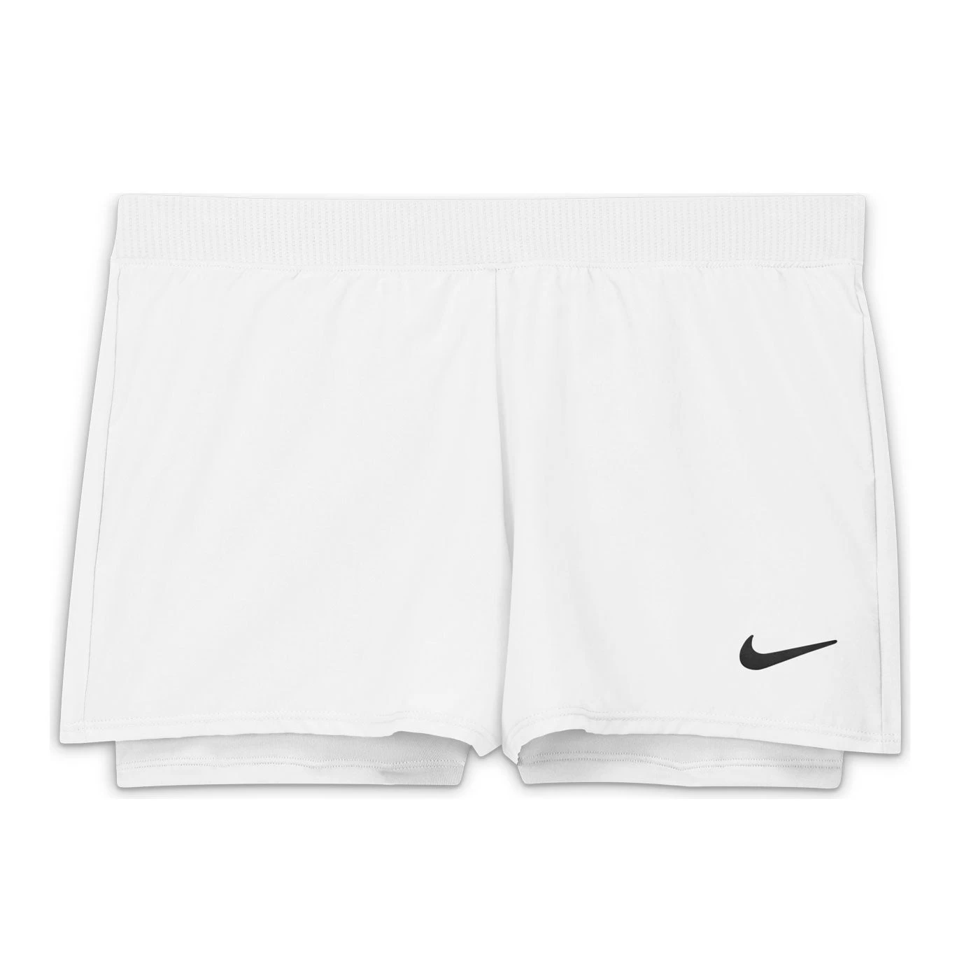 Nike Girls' Dri-FIT Victory Shorts (White/Black) 4 Nike Girls' Dri-FIT Victory Shorts (White/Black) - Image 2