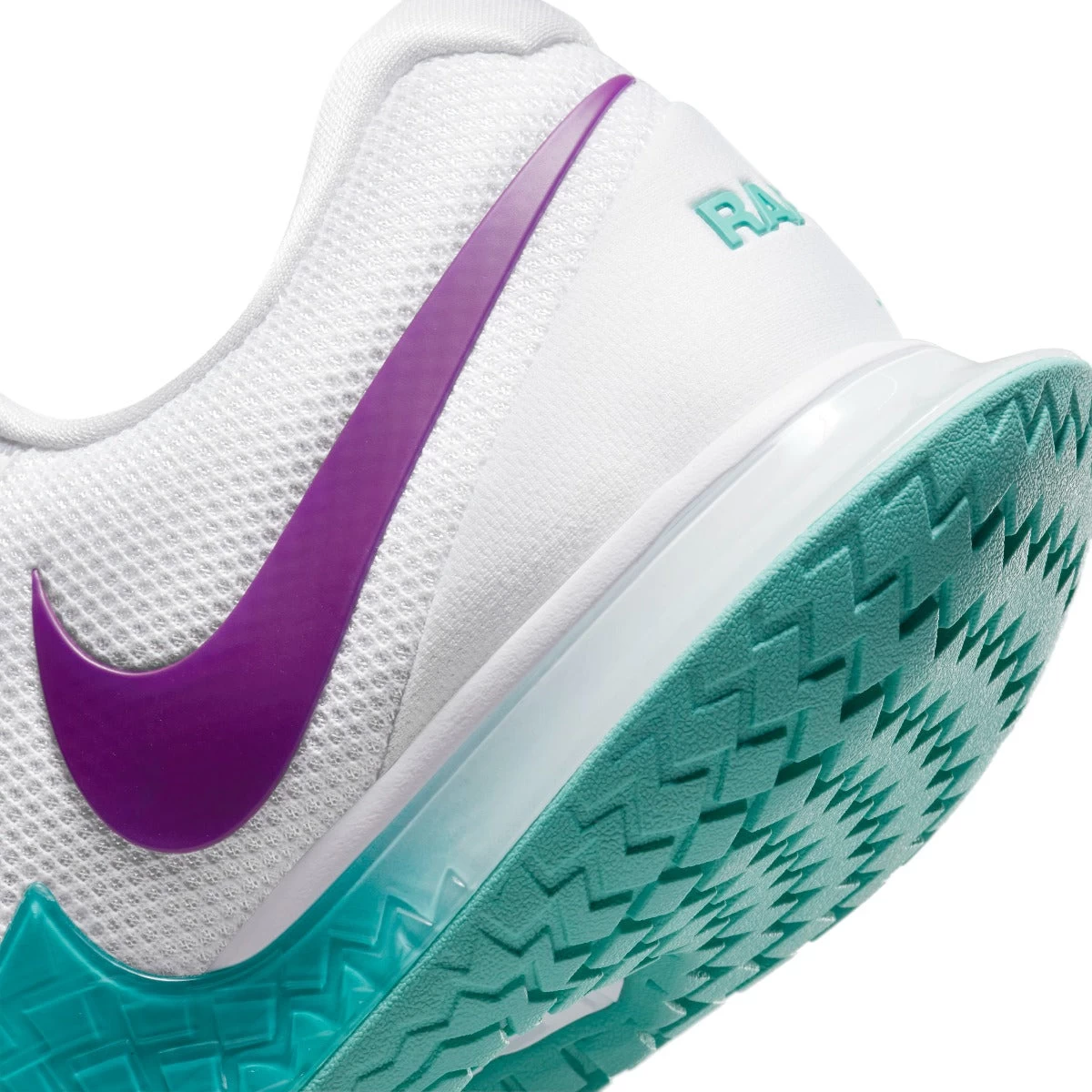 Nike Zoom Vapor Cage 4 Rafa Men's Tennis Shoe (White/Red/Teal) 10 Nike Zoom Vapor Cage 4 Rafa Men's Tennis Shoe (White/Red/Teal) - Image 8