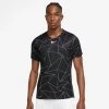Nike Men's Dri-FIT Advantage Print Top (Black/White) 1 Nike Men's Dri-FIT Advantage Print Top (Black/White) -Racquet Equipment Shop DD8313 010 PHSFM001 3144
