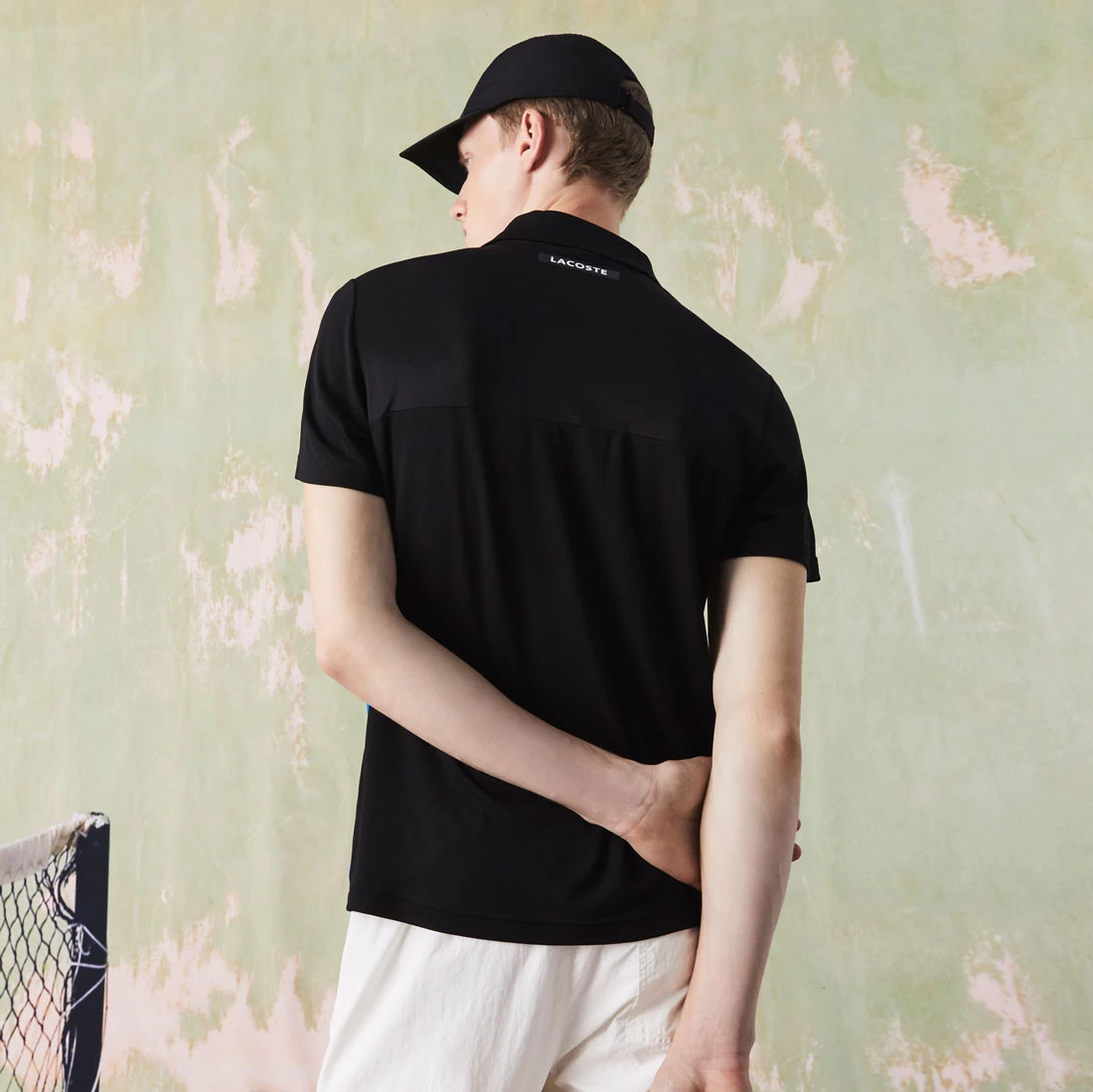 Lacoste Men's Colorblock Breathable Tennis Polo (Black/Blue) 9 Lacoste Men's Colorblock Breathable Tennis Polo (Black/Blue) - Image 7