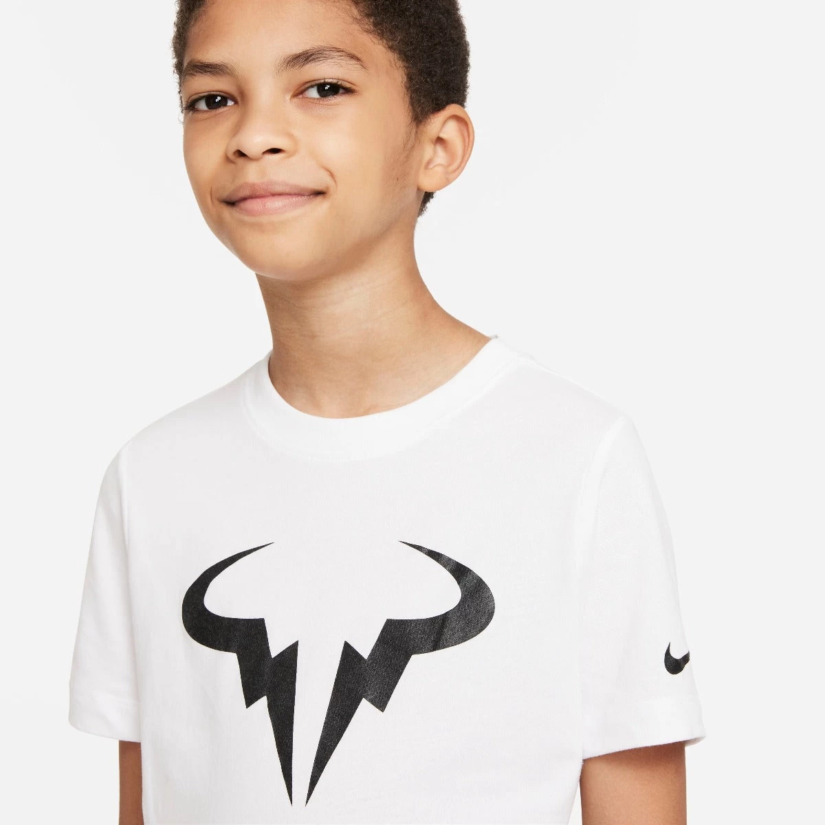 Nike Boy's Dri-FIT Rafa Top (White/Black) 4 Nike Boy's Dri-FIT Rafa Top (White/Black) - Image 2