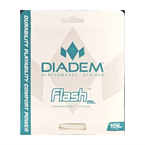 Diadem Flash 17/1.20 Tennis String (White) 3 Diadem Flash 17/1.20 Tennis String (White)