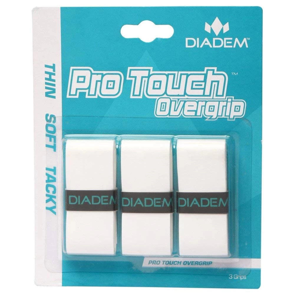 Diadem Pro Touch Overgrip 3 Pack (White) 3 Diadem Pro Touch Overgrip 3 Pack (White)