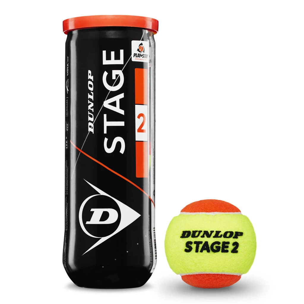 Dunlop Stage 2 Orange Junior Tennis Balls 3 Dunlop Stage 2 Orange Junior Tennis Balls