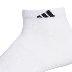 Adidas Men's Superlite Low-Cut Socks (White) 8 Adidas Men's Superlite Low-Cut Socks (White) -Racquet Equipment Shop EW9761 3 HARDWARE Photography DetailView2 white