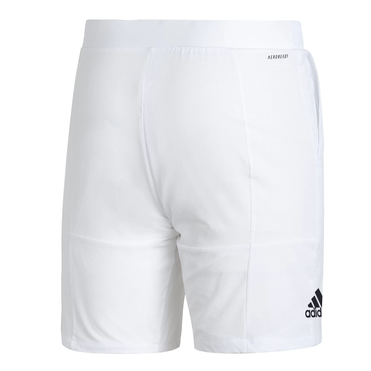 Adidas Men's Club Stretch Woven 7-Inch Shorts (White/Black) 8 Adidas Men's Club Stretch Woven 7-Inch Shorts (White/Black) - Image 6