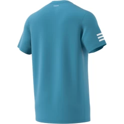 Adidas Men's 3 Stripes Club Top (Hazy Blue/White) 17 Adidas Men's 3 Stripes Club Top (Hazy Blue/White) -Racquet Equipment Shop GL5404 APP virtual back white