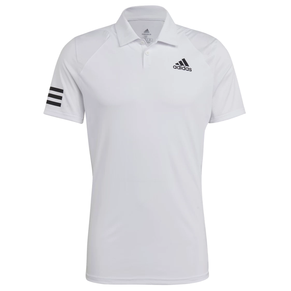 Adidas Men's Club 3 Stripes Polo (White/Black) 9 Adidas Men's Club 3 Stripes Polo (White/Black) - Image 7