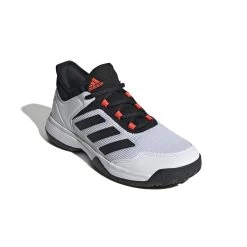 Adidas Ubersonic 4 Junior Tennis Shoe (White/Black/Red) 14 Adidas Ubersonic 4 Junior Tennis Shoe (White/Black/Red) -Racquet Equipment Shop GW2997 6 FOOTWEAR Photography FrontLateralTopView white