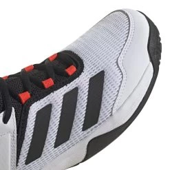 Adidas Ubersonic 4 Junior Tennis Shoe (White/Black/Red) 17 Adidas Ubersonic 4 Junior Tennis Shoe (White/Black/Red) -Racquet Equipment Shop GW2997 9 FOOTWEAR Photography DetailView2 white