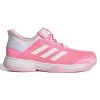 Adidas Adizero Club Junior Tennis Shoe (Pink/White) -Racquet Equipment Shop GX1855 1 FOOTWEAR Photography SideLateralCenterView white