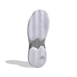 Adidas CourtJam Control Women's Tennis Shoe (White/Silver) 14 Adidas CourtJam Control Women's Tennis Shoe (White/Silver) -Racquet Equipment Shop GY1334 4 FOOTWEAR Photography BottomView white