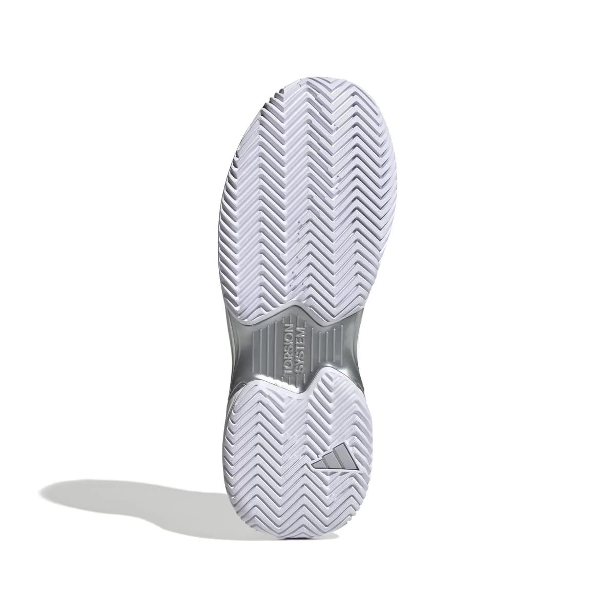 Adidas CourtJam Control Women's Tennis Shoe (White/Silver) 5 Adidas CourtJam Control Women's Tennis Shoe (White/Silver) - Image 3