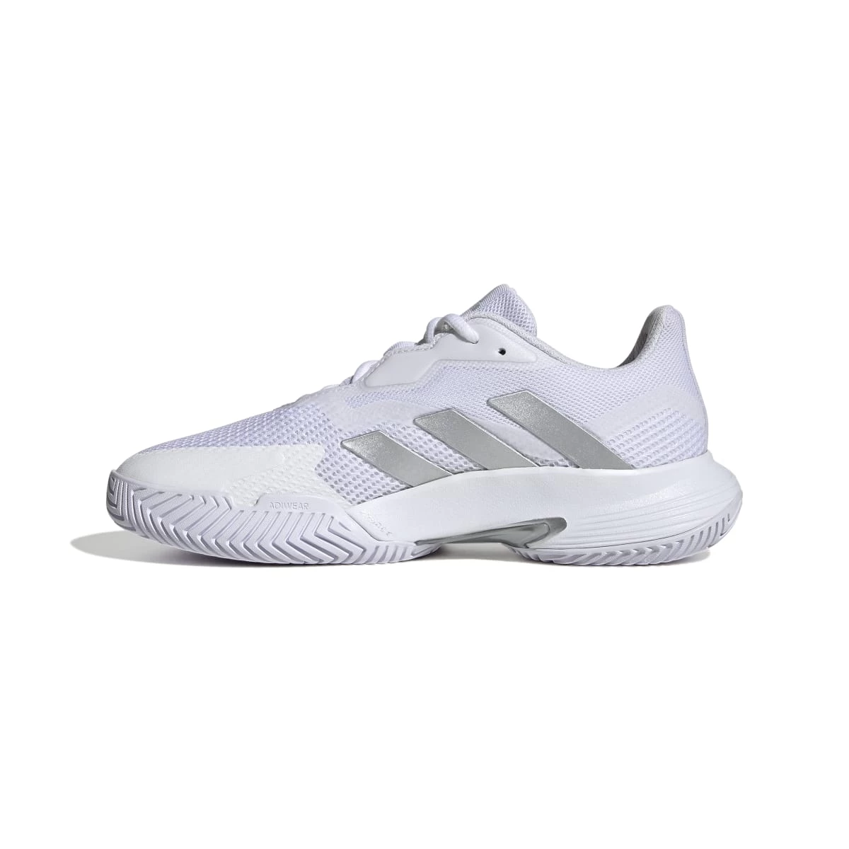 Adidas CourtJam Control Women's Tennis Shoe (White/Silver) 4 Adidas CourtJam Control Women's Tennis Shoe (White/Silver) - Image 2