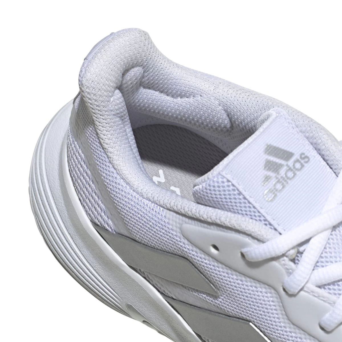 Adidas CourtJam Control Women's Tennis Shoe (White/Silver) 10 Adidas CourtJam Control Women's Tennis Shoe (White/Silver) - Image 8