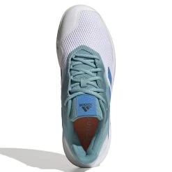 Adidas CourtJam Control Men's Tennis Shoe (Mint/Blue/White) 12 Adidas CourtJam Control Men's Tennis Shoe (Mint/Blue/White) -Racquet Equipment Shop GY4002 3 FOOTWEAR Photography TopPortraitView white