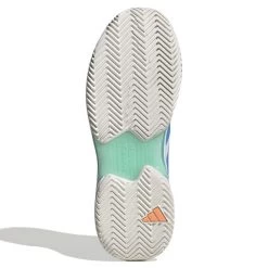 Adidas CourtJam Control Men's Tennis Shoe (Mint/Blue/White) 13 Adidas CourtJam Control Men's Tennis Shoe (Mint/Blue/White) -Racquet Equipment Shop GY4002 4 FOOTWEAR Photography BottomView white