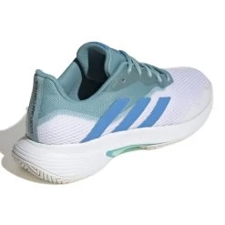 Adidas CourtJam Control Men's Tennis Shoe (Mint/Blue/White) 15 Adidas CourtJam Control Men's Tennis Shoe (Mint/Blue/White) -Racquet Equipment Shop GY4002 7 FOOTWEAR Photography BackLateralTopView white