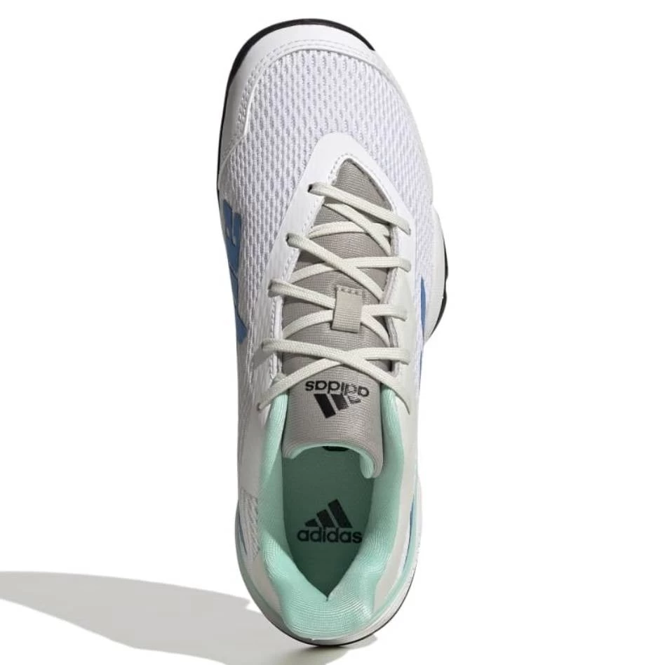 Adidas Barricade Junior Tennis Shoe (White/Blue) 4 Adidas Barricade Junior Tennis Shoe (White/Blue) - Image 2