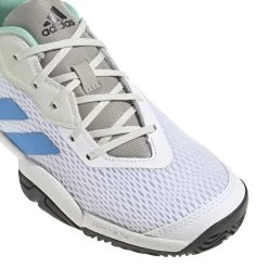 Adidas Barricade Junior Tennis Shoe (White/Blue) 9 Adidas Barricade Junior Tennis Shoe (White/Blue) -Racquet Equipment Shop GY4017 7 FOOTWEAR Photography DetailView1 white