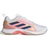 Adidas Avacourt Women's Tennis Shoe (White/Indigo/Orange) 1 Adidas Avacourt Women's Tennis Shoe (White/Indigo/Orange) -Racquet Equipment Shop GZ0690 1 FOOTWEAR Photography SideLateralCenterView white
