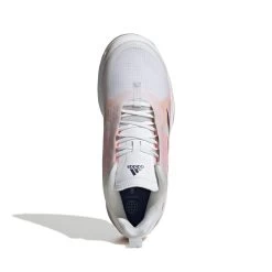 Adidas Avacourt Women's Tennis Shoe (White/Indigo/Orange) -Racquet Equipment Shop GZ0690 3 FOOTWEAR Photography TopPortraitView white