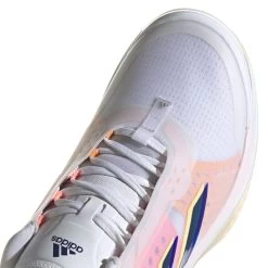 Adidas Avacourt Women's Tennis Shoe (White/Indigo/Orange) -Racquet Equipment Shop GZ0690 8 FOOTWEAR Photography DetailView1 white