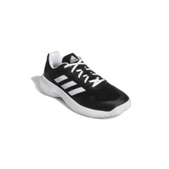 Adidas GameCourt 2 Women's Tennis Shoe (Black/White) 14 Adidas GameCourt 2 Women's Tennis Shoe (Black/White) -Racquet Equipment Shop GZ0694 6 FOOTWEAR Photography FrontLateralTopView white