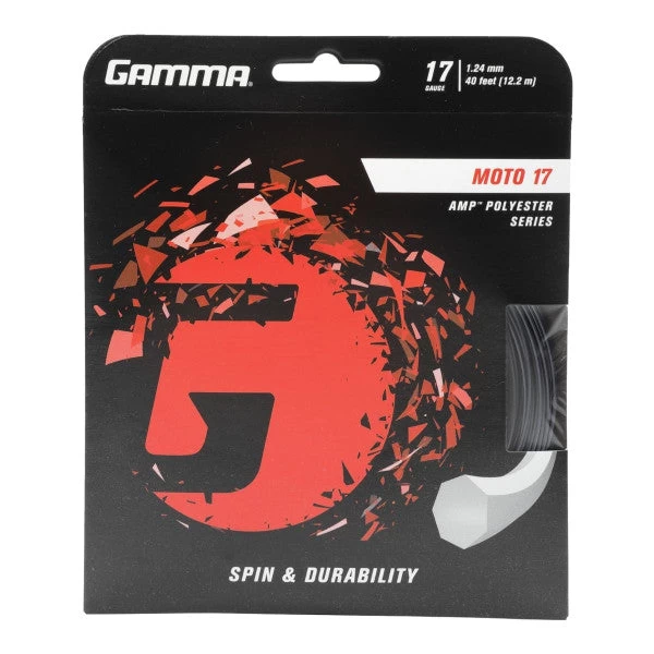 Gamma AMP Moto 17/1.24 Tennis String (Black) 3 Gamma AMP Moto 17/1.24 Tennis String (Black)