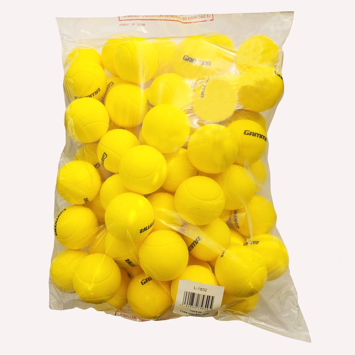 Gamma Foam Tennis Balls (60 Pack, Yellow) 4 Gamma Foam Tennis Balls (60 Pack, Yellow) - Image 2