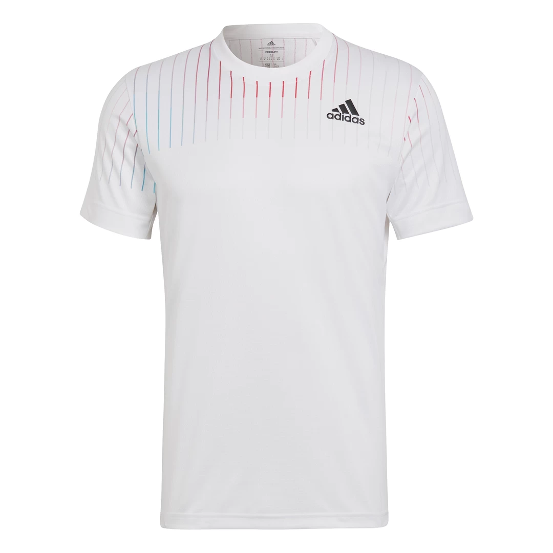 Adidas Men's Melbourne FreeLift Printed Top (White/Red) 10 Adidas Men's Melbourne FreeLift Printed Top (White/Red) - Image 8