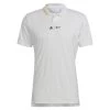 Adidas Men's London Polo (White/Yellow) -Racquet Equipment Shop HC8537 2 APPAREL Photography FrontCenterView white