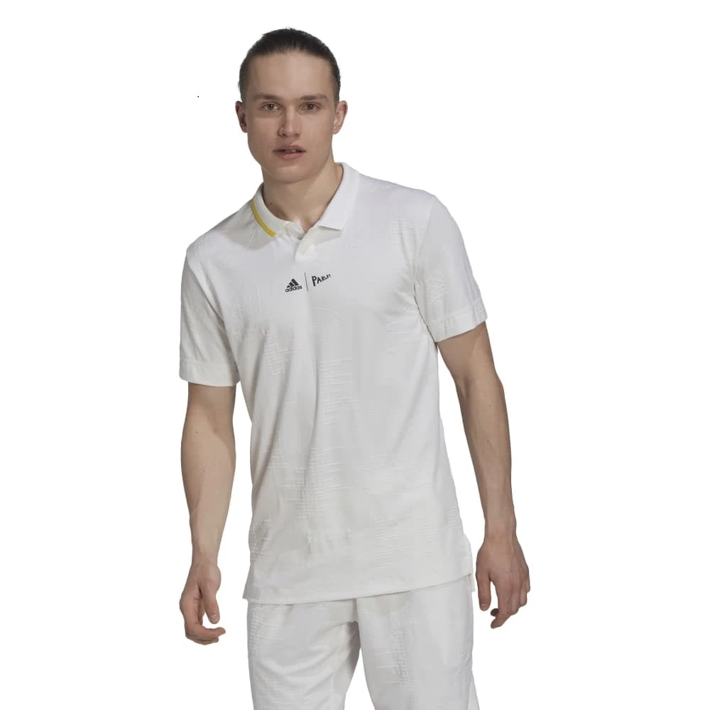 Adidas Men's London Polo (White/Yellow) 4 Adidas Men's London Polo (White/Yellow) - Image 2