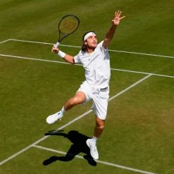 Adidas Men's London Stretch Woven Top (White/Yellow) 11 Adidas Men's London Stretch Woven Top (White/Yellow) -Racquet Equipment Shop HC8541 10 APPAREL Photography HeroMrktngView1 white