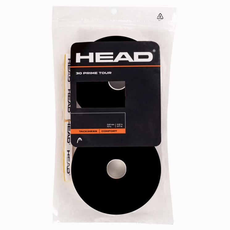 Head Prime Tour Overgrip 30 Pack (Black) 3 Head Prime Tour Overgrip 30 Pack (Black)