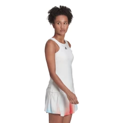 Adidas Women's Tennis Y-Tank Top (White) 13 Adidas Women's Tennis Y-Tank Top (White) -Racquet Equipment Shop HF0842 APP on model walking white