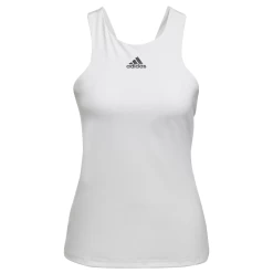Adidas Women's Tennis Y-Tank Top (White) 17 Adidas Women's Tennis Y-Tank Top (White) -Racquet Equipment Shop HF0842 APP photo front center white