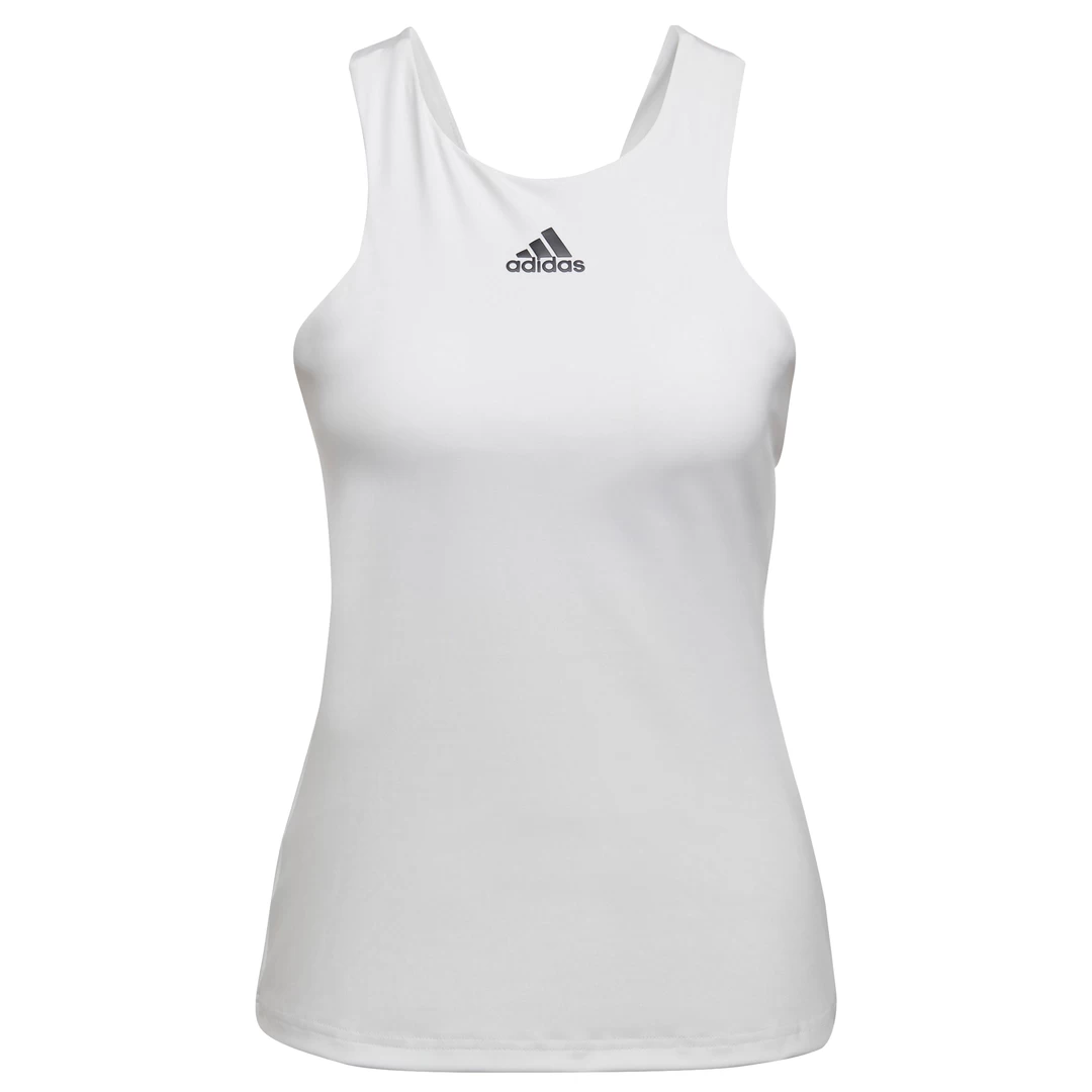 Adidas Women's Tennis Y-Tank Top (White) 10 Adidas Women's Tennis Y-Tank Top (White) - Image 8