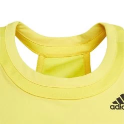Adidas Girl's Club Tank Top (Beam Yellow) 9 Adidas Girl's Club Tank Top (Beam Yellow) -Racquet Equipment Shop HN6304 6 APPAREL Photography DetailView3 transparent