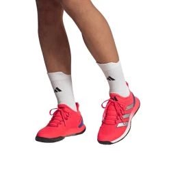 Adidas Adizero Ubersonic 4 Men's Tennis Shoe (Red) -Racquet Equipment Shop HQ8379 10 FOOTWEAR OnModel FrontView transparent