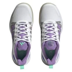 Adidas Defiant Speed Women's Tennis Shoe (White) 12 Adidas Defiant Speed Women's Tennis Shoe (White) -Racquet Equipment Shop HQ8459 3 FOOTWEAR Photography TopPortraitView transparent