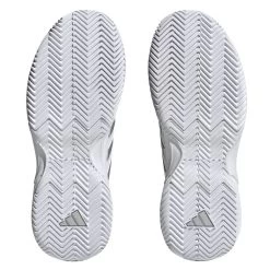 Adidas GameCourt 2 Women's Tennis Shoe (White) 13 Adidas GameCourt 2 Women's Tennis Shoe (White) -Racquet Equipment Shop HQ8476 4 FOOTWEAR Photography BottomView transparent