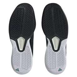 Adidas Courtflash Speed Men's Tennis Shoe (Black/White) 15 Adidas Courtflash Speed Men's Tennis Shoe (Black/White) -Racquet Equipment Shop HQ8482 4 FOOTWEAR Photography BottomView transparent